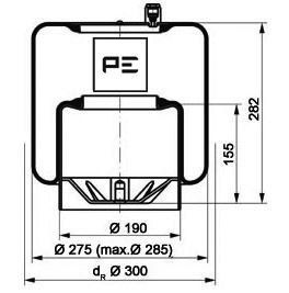 PE AUTOMOTIVE Metallipalje, ilmajousitus 084.107-74A